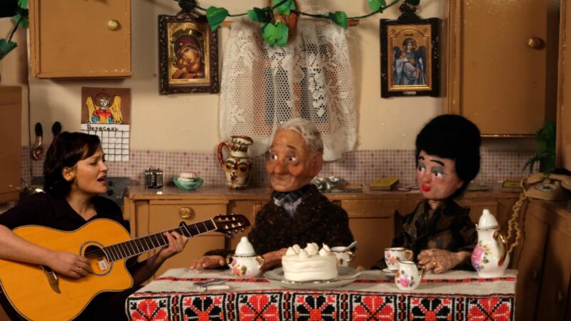 Tamara Finaly imagines a "visit" with her Ukrainian grandparents as an adult.photo courtesy of Gold House Media.