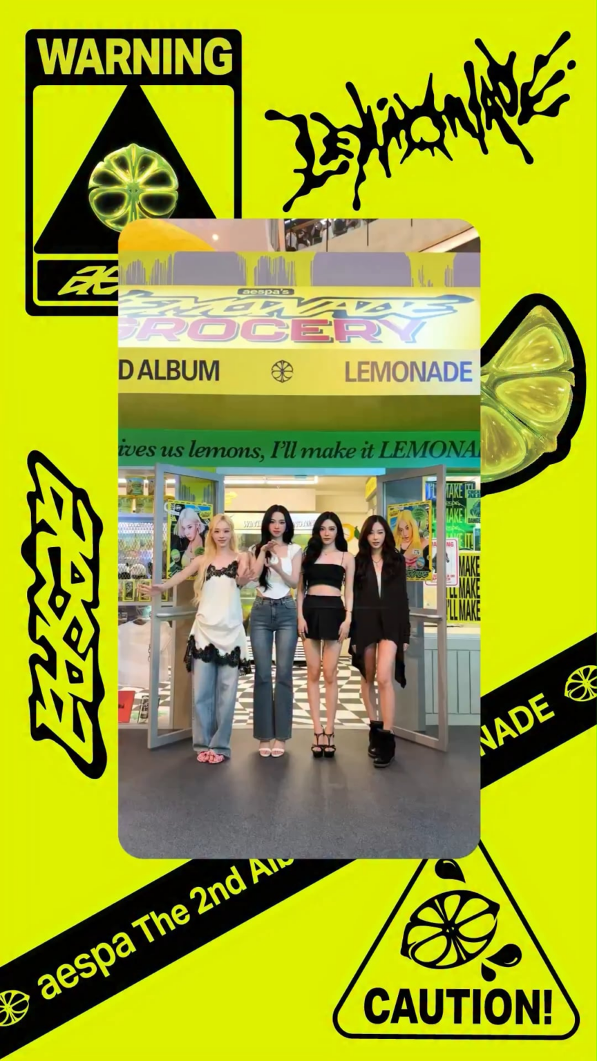 260609 aespa تحديث YouTube Shorts - قم بإنشاء فيديو قصير باستخدام LEMONADE