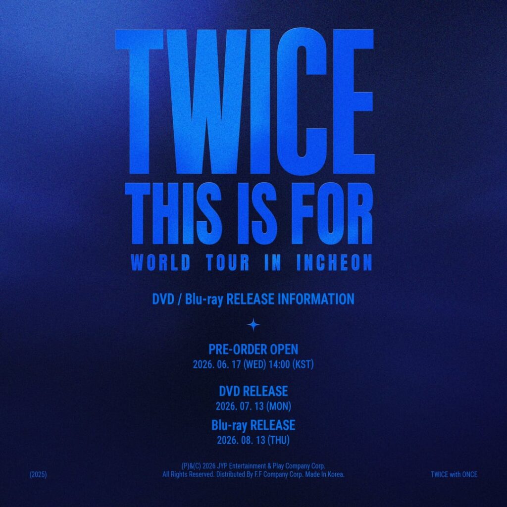 260615 تحديث تويتر - يبدأ الطلب المسبق عبر الإنترنت لـ TWICE  جولة حول العالم في إنشيون DVD وBLU-RAY في 2026.06.17 (الأربعاء) الساعة 14:00 (KST)