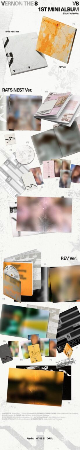 SEVENTEEN V8 (Vernon & The8) - الألبوم المصغر الأول 'V8' (معاينة غلاف الألبوم)