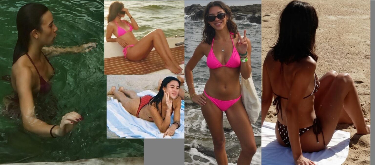 Scarlet Estevez bikini collage
