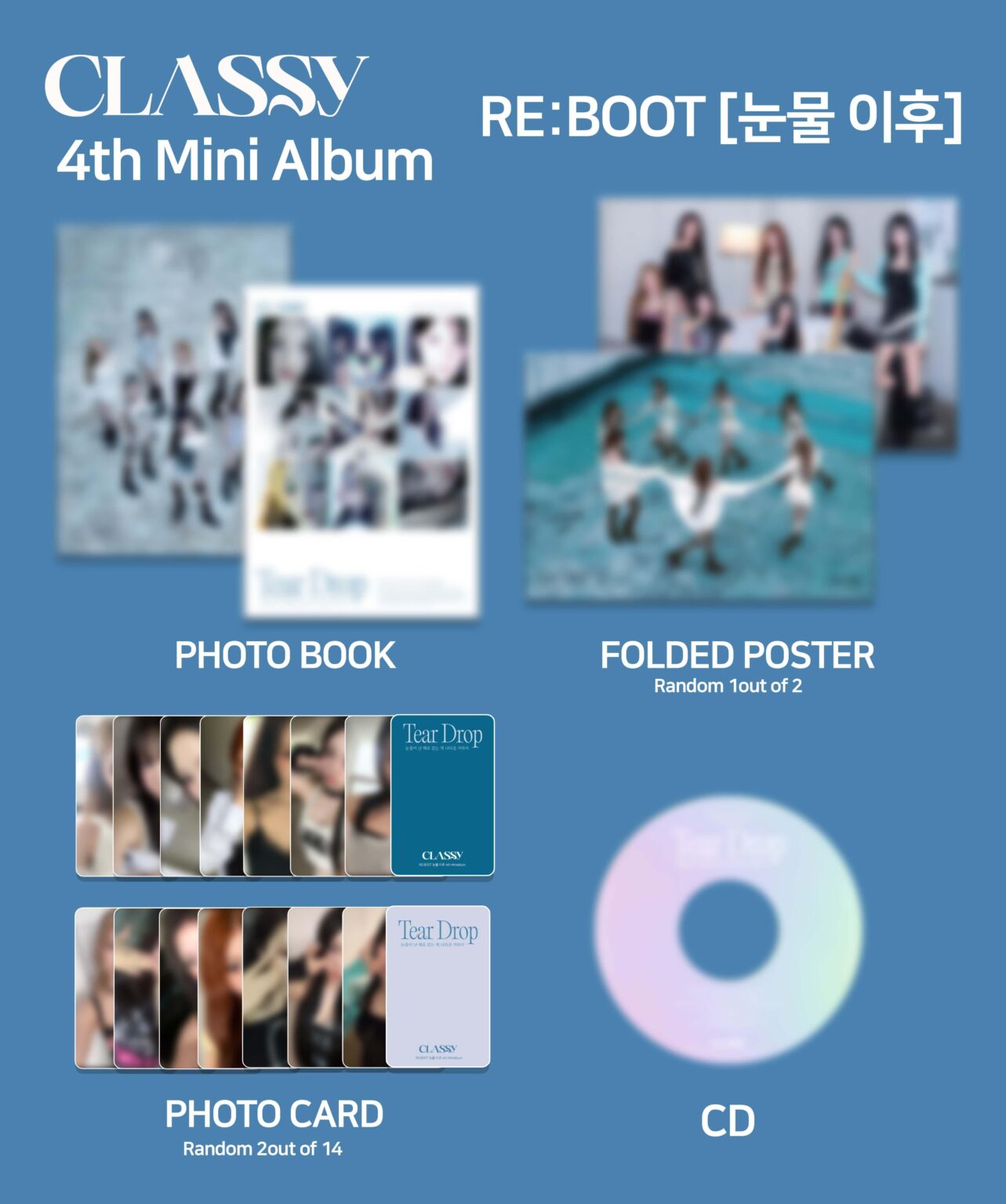 CLASSy - الألبوم المصغر الرابع 'RE:BOOT [눈물 이후] (إعادة: التمهيد [AFTER THE TEARS])' (معاينة تغليف الألبوم)