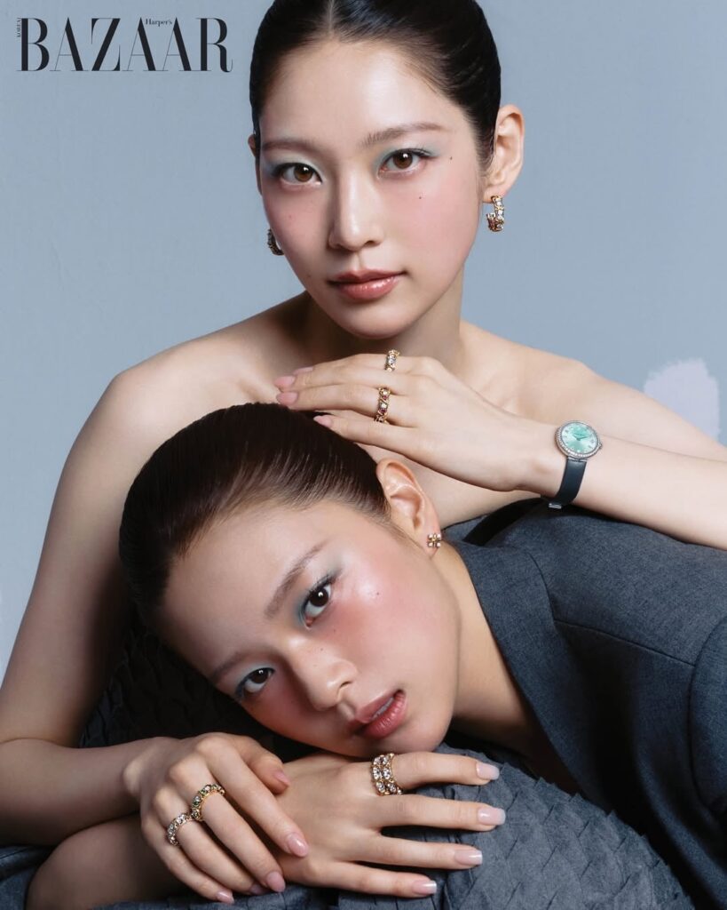 TWICE Jeongyeon و Gong Seungyeon - Harper's BAZAAR Korea x Tiffany & Co. (المعاينة المصورة لإصدار يوليو 2026)