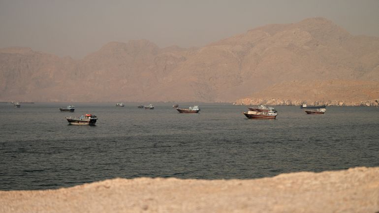 Vessels at the Strait of Hormuz, as seen from Musandam, Oman, June 18, 2026. REUTERS/Stringer TPX IMAGES OF THE DAY
