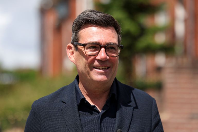 Greater Manchester mayor and Labour candidate Andy Burnham attends a media event ahead of the June 18 Makerfield by-election, in Ashton-in-Makerfield, June 9, 2026. REUTERS/Temilade Adelaja