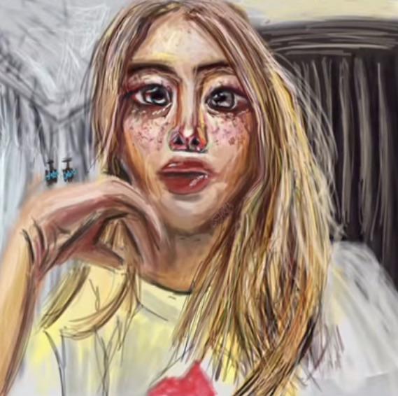 لقد رسمت روزي بأسلوبي الفني