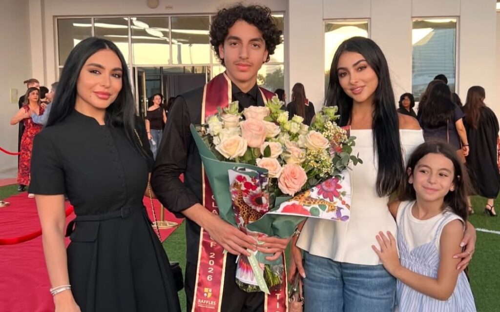 تخرج شمس نجل باسل خياط من المرحلة الثانوية وسط أجواء عائلية مميزة