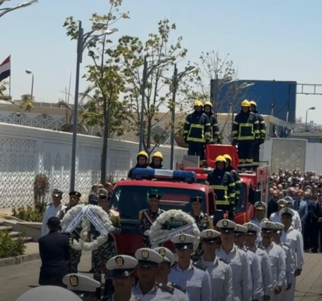 تشييع جنازة اللواء الدكتور محمد الشربيني مدير الإدارة العامة للحماية المدنية بالقاهرة (3)