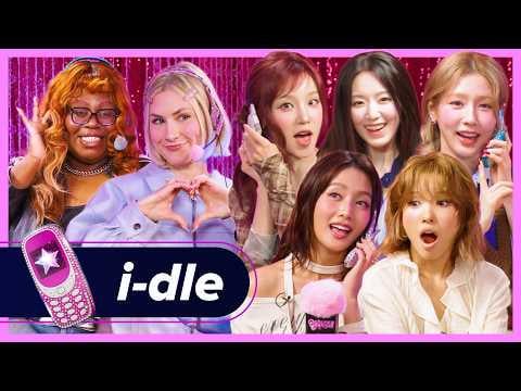 i-dle (المضيفون: Lindsay & Joyce) - i-dle يجيب على مكالماتك: Hot Takes، Karaoke، Twerking | الهاتف مع Fangirl @ BuzzFeed Celeb (260718) [ENG SUB]