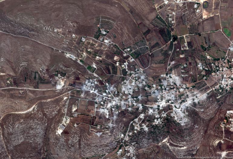 صورة الدمار في زوطر الغربية - 20 يوليو/تموز الجاري (إيرباص)