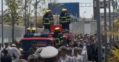 تشييع جنازة اللواء الدكتور محمد الشربينى بمسجد الشرطة.. صور