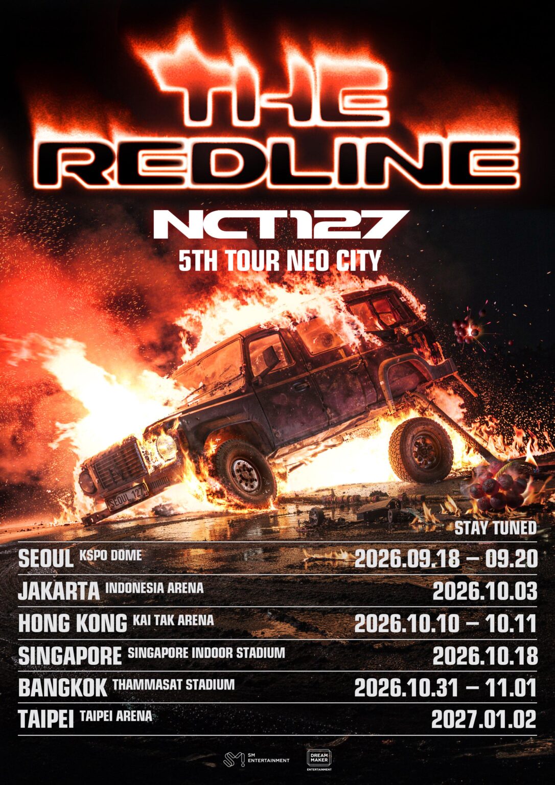 NCT 127 - NEO CITY - THE REDLINE (مواعيد جولة آسيا)