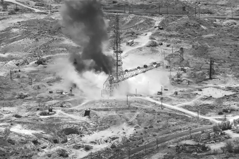Smoke rises from an explosion at an unknown location, during what U.S. Central Command (CENTCOM) says are strikes on Iran, in this screen grab taken from a handout video released on July 15, 2026. U.S. Central Command/Handout via REUTERS THIS IMAGE HAS BEEN SUPPLIED BY A THIRD PARTY. MANDATORY CREDIT. OVERLAY AND MASKING AT SOURCE. Verification lines: - Reuters was not able to independently verify the location and the date when the video was filmed. - No earlier version of the video was found posted online before Wednesday (July 15) TPX IMAGES OF THE DAY
