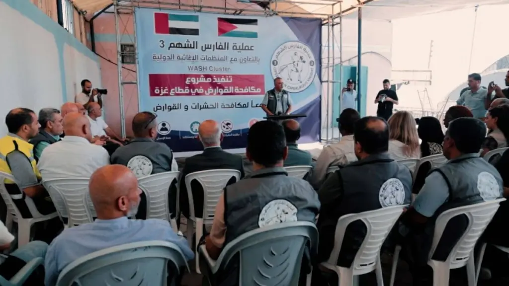 «الفارس الشهم 3» تطلق مشروعاً لمكافحة الآفات وحماية الصحة في غزة «الفارس الشهم 3» تطلق مشروعاً لمكافحة الآفات وحماية الصحة في غزة