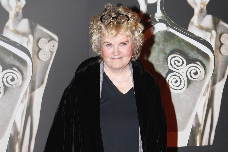 DUBLIN, IRELAND - FEBRUARY 11: Brenda Fricker arrives at Annual Irish Film & Television Awards (IFTA) at Convention Centre Dublin on February 11, 2012 in Dublin, Ireland. (Photo by Phillip Massey/WireImage)