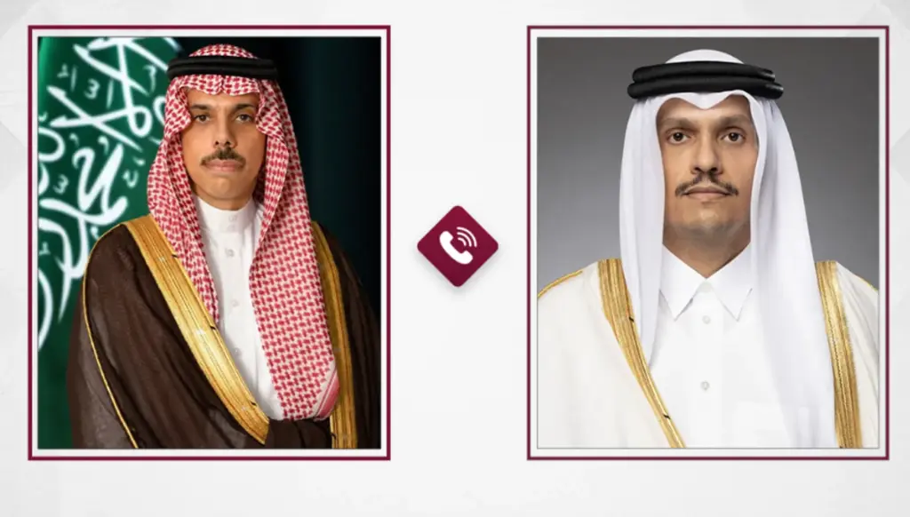 رئيس الوزراء القطري بحث مع وزير الخارجية السعودي المستجدات الإقليمية