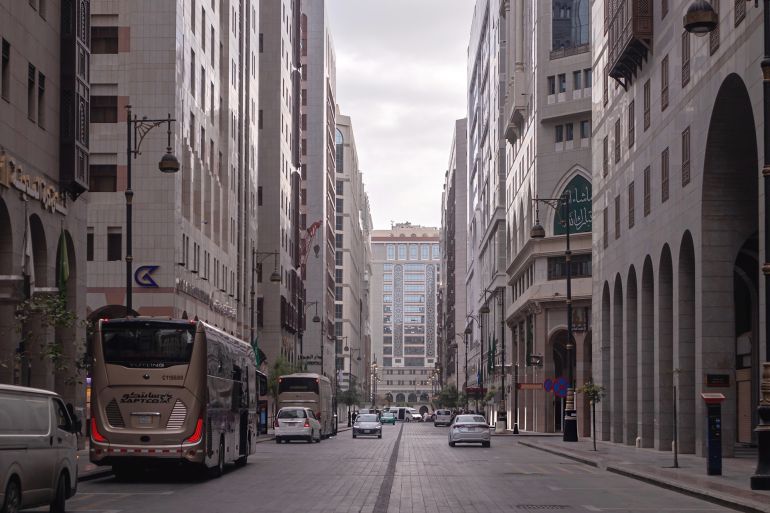 Madinah, Saudi Arabia - December 20, 2024: Street atmosphere bet