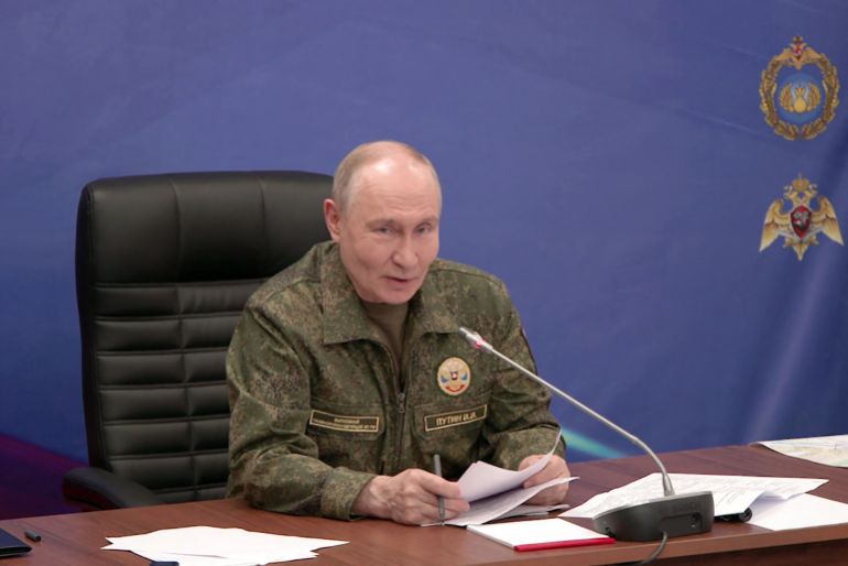 In this grab taken from a handout footage posted of the official website of the Russian presidential press office on July 3, 2026, Russia's President Vladimir Putin visits a command post for the joint force grouping, amid the ongoing Russian-Ukrainian conflict. (Photo by Handout / RUSSIAN PRESIDENTIAL PRESS OFFICE / AFP) / RESTRICTED TO EDITORIAL USE - MANDATORY CREDIT "AFP PHOTO / RUSSIAN PRESIDENTIAL PRESS OFFICE" - HANDOUT - NO MARKETING NO ADVERTISING CAMPAIGNS - DISTRIBUTED AS A SERVICE TO CLIENTS