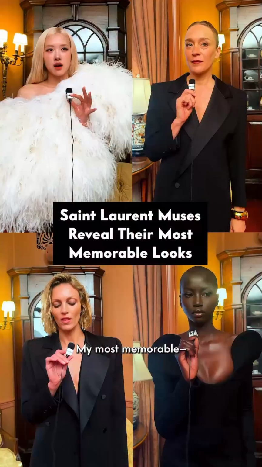 روزيه وسان لوران في مجلة Vanity Fair