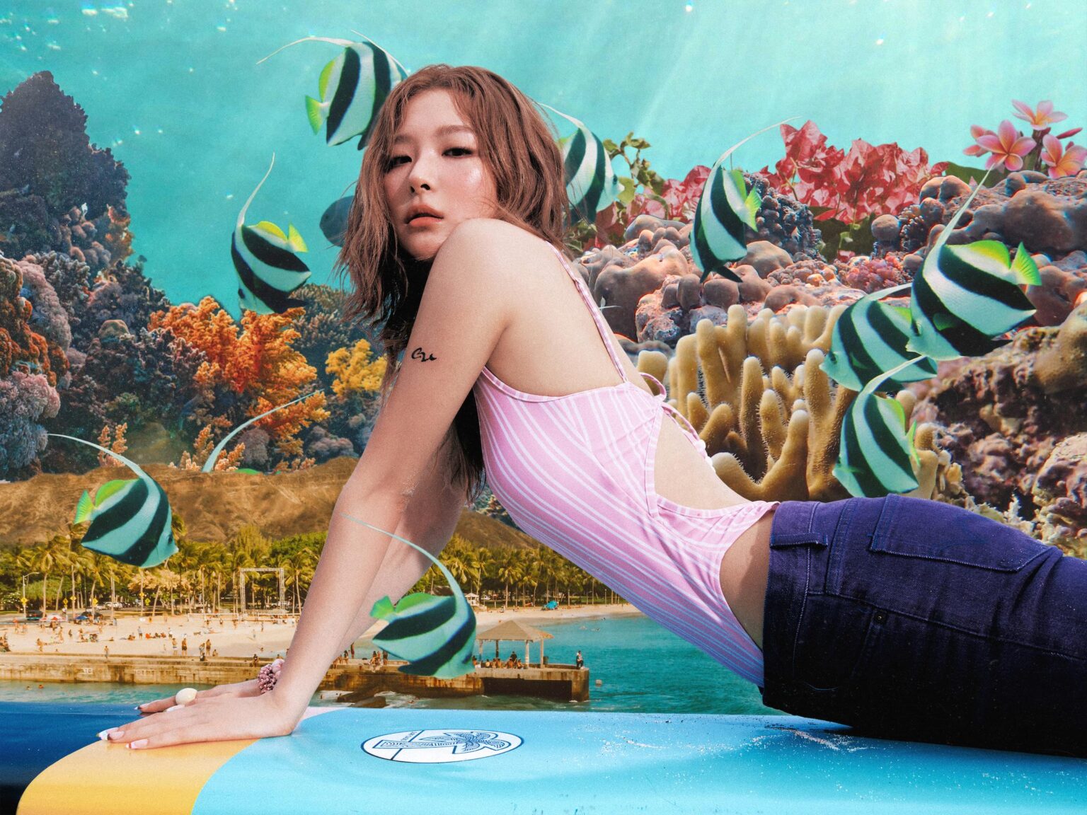 Red Velvet - ألبوم الصيف المصغر: Velvet Summer (الصورة التشويقية 1 - Big Wave)