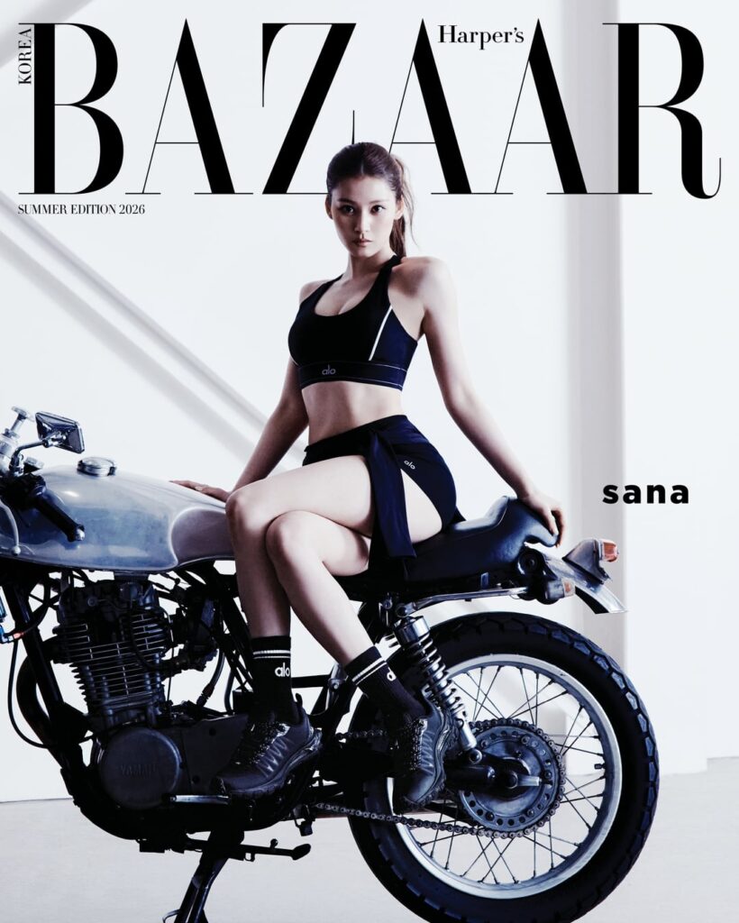 توايس سانا - Harper's BAZAAR Korea x ALO (غلاف إصدار إصدار صيف 2026)