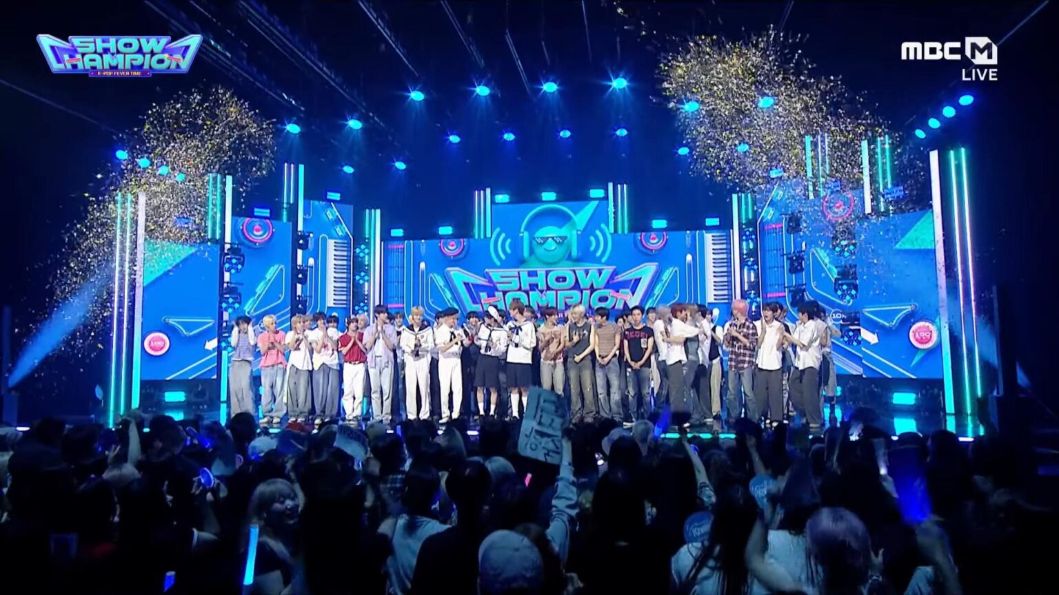 حصل idntt على أول فوز له في برنامج موسيقي لـ "Kids Return" على MBC M Show Champion (260722)