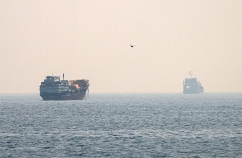 Vessels at the Strait of Hormuz, as seen from Musandam, Oman, July 8, 2026. REUTERS/Stringer TPX IMAGES OF THE DAY