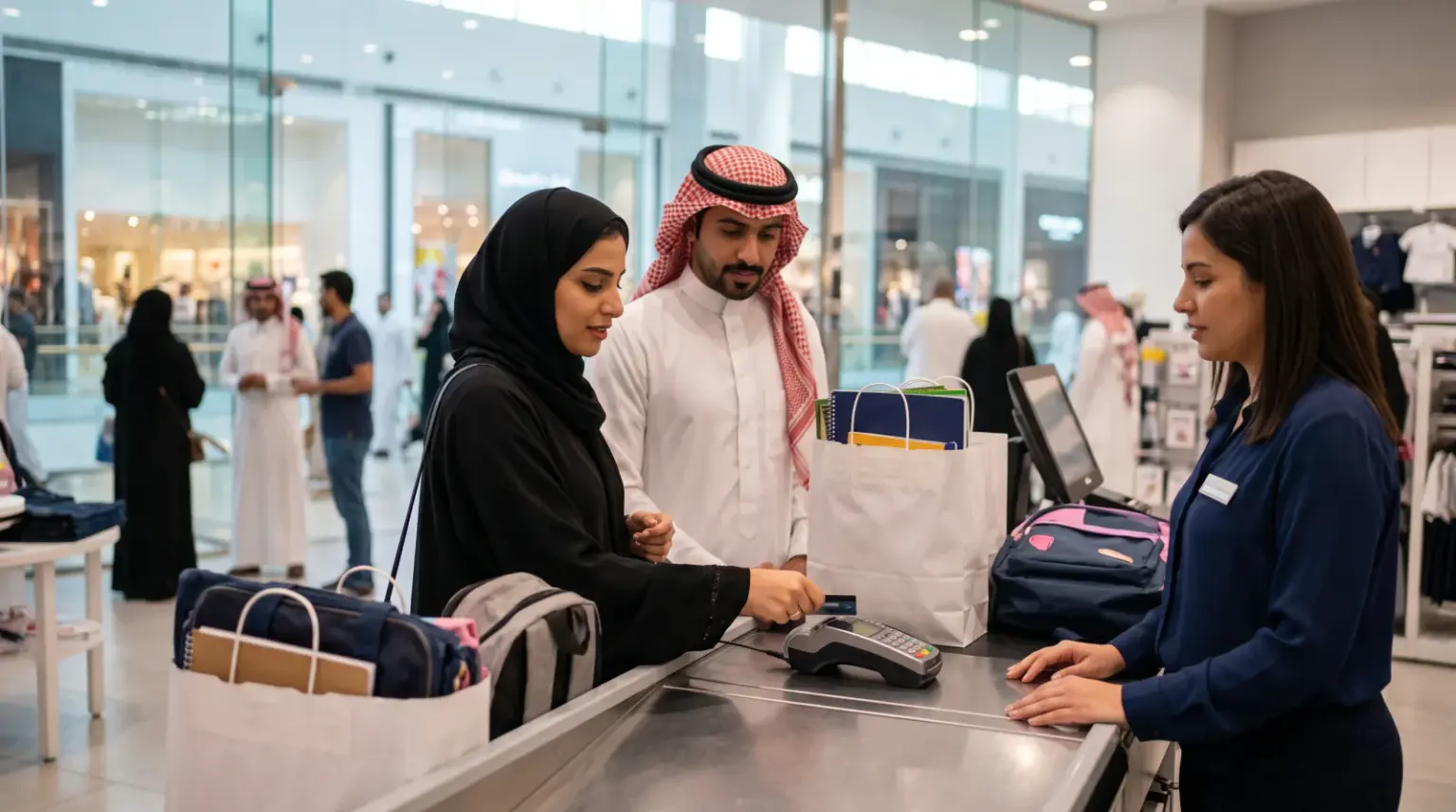 392 عملية كل ثانية.. و«رسوم المدارس» تقفز بمتوسط الفاتورة إلى 4,174 ريالاً: أسبوع نقاط البيع بالأرقام 392 عملية كل ثانية.. و«رسوم المدارس» تقفز بمتوسط الفاتورة إلى 4,174 ريالاً: أسبوع نقاط البيع بالأرقام