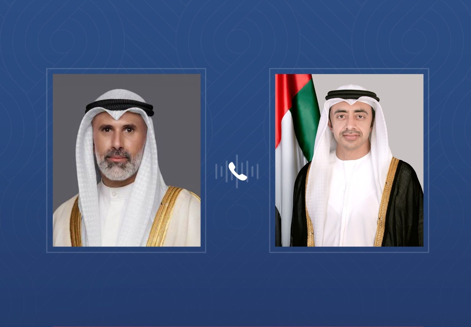 عبدالله بن زايد ووزير الخارجية الكويتي يبحثان هاتفياً التطورات الإقليمية