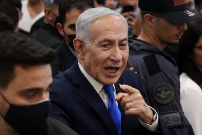Israeli Prime Minister Benjamin Netanyahu meets members of the public, ahead of Israel’s national election, in Yokneam Illit, Israel, October 18, 2026. REUTERS/Shir Torem